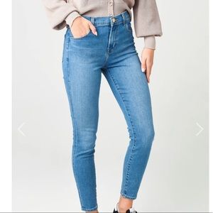 JBrand denim Alana High Rise Crop Skinny in Cerulean